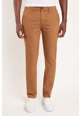 Calça Chino Bolso Faca Moline Caramelo