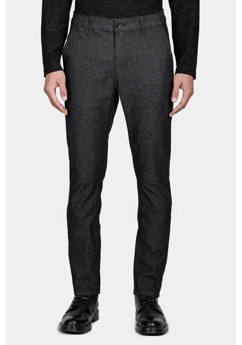 Calça Chino Bolso Faca Moline Preto - 1