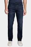 Calça Jeans Slim Especial Moletom Azul Escuro - 1