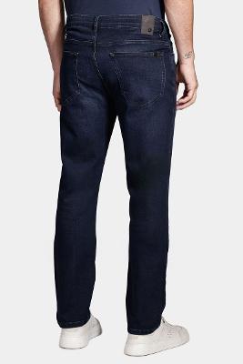 Calça Jeans Slim Especial Moletom Azul Escuro