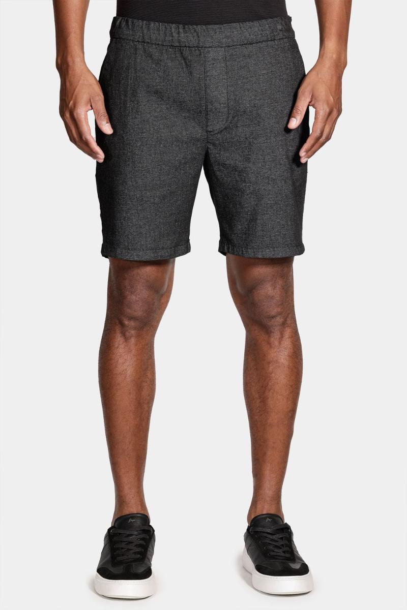 Bermuda Aramis Elástico Mou Preto - 1