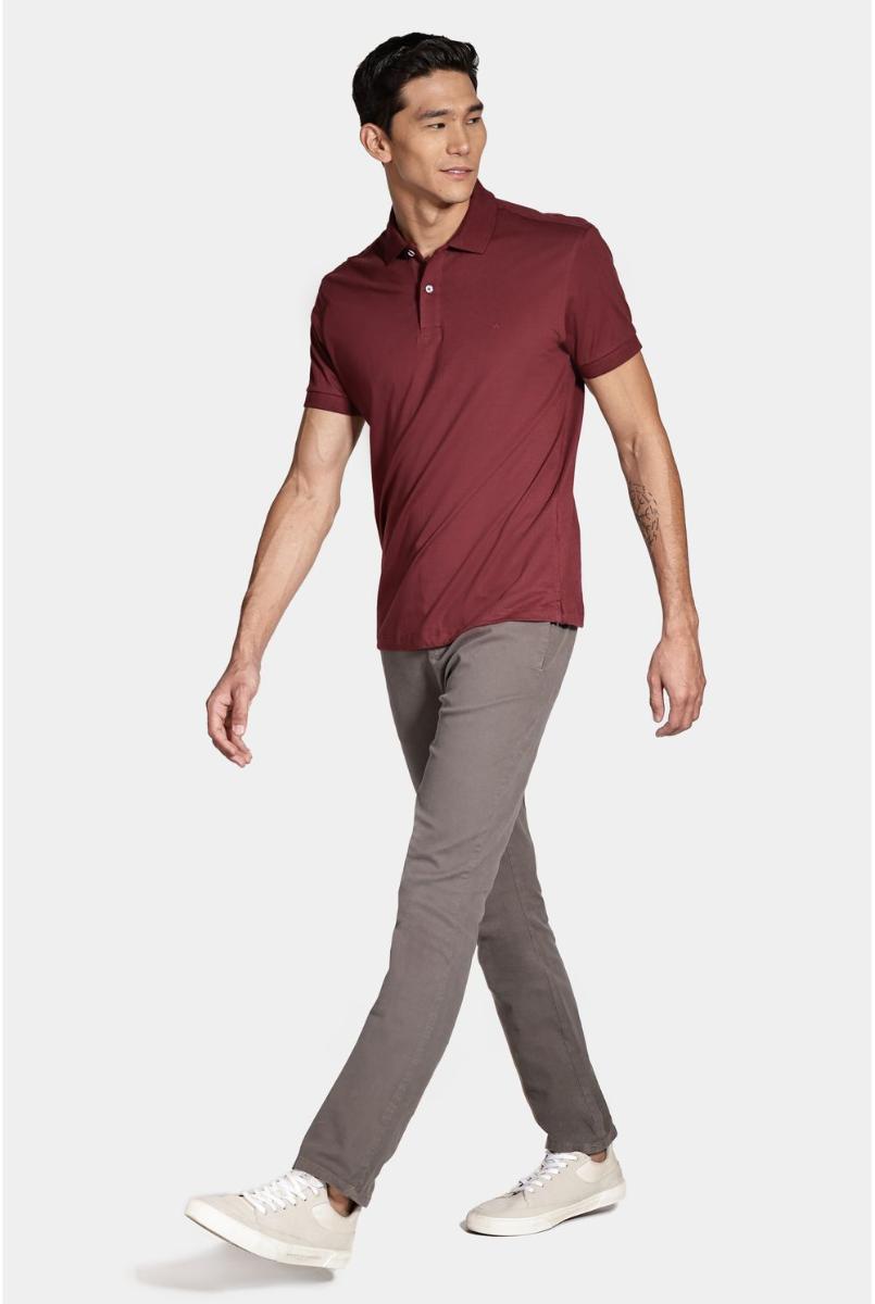Polo Aramis Malha Lisa Bordo Cabernet - 6