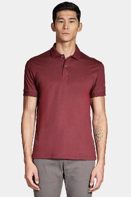 Polo Aramis Malha Lisa Bordo Cabernet