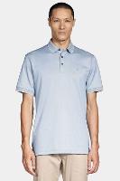 Polo Aramis Interlock Tech Manga Curta Azul Ciano - 1