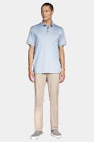 Polo Aramis Interlock Tech Manga Curta Azul Ciano - 2