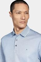 Polo Aramis Interlock Tech Manga Curta Azul Ciano - 3