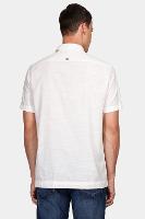 Camisa Aramis Manga Curta Regular Ampla Off White - 4