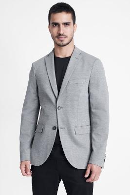 Paleto Aramis Malha Super Slim Cinza Cinza