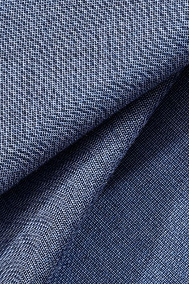 Camisa Aramis Manga Curta  Regular Fil a Fil  Azul Escuro - 5