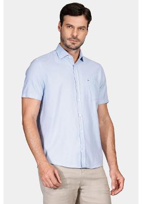 Camisa Regular Bolso Colors Azul