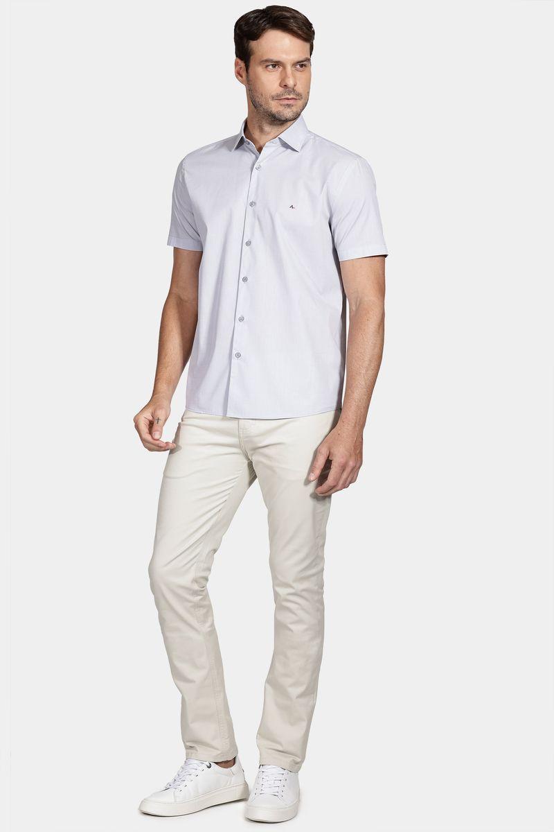Camisa Aramis Regular Fil a Fil Cinza Claro - 2
