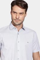Camisa Aramis Regular Fil a Fil Cinza Claro - 3