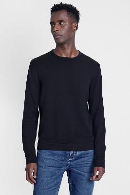 Tricot Aramis Manga Longa Gola Careca Preto