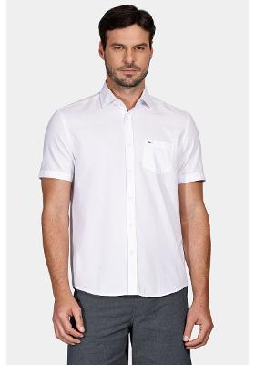 Camisa Regular Bolso Colors Branco