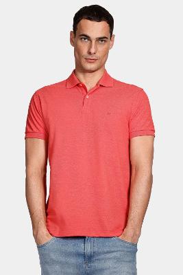 Polo Aramis Piquet Mescla Vermelho Cereja