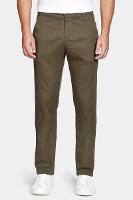 Calça Aramis Chino Slim Maquinetada Verde Militar - 1