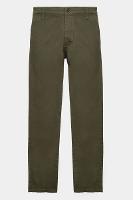 Calça Aramis Chino Slim Maquinetada Verde Militar - 2