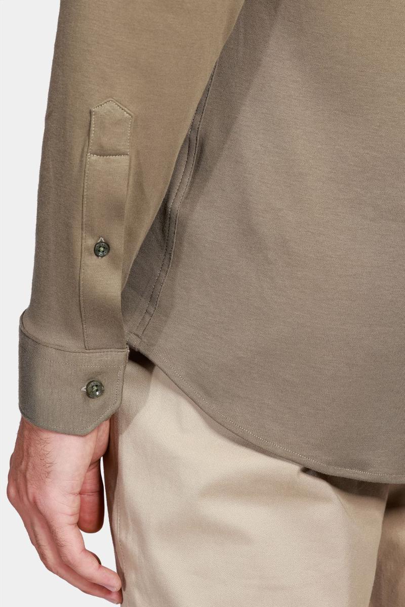 Camisa Aramis Manga Longa Slim  de Algodão  Verde - 4