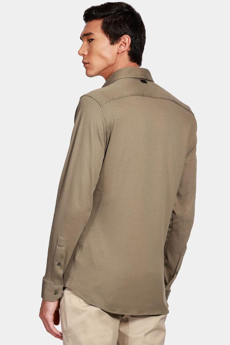 Camisa Aramis Manga Longa Slim  de Algodão  Verde - 6