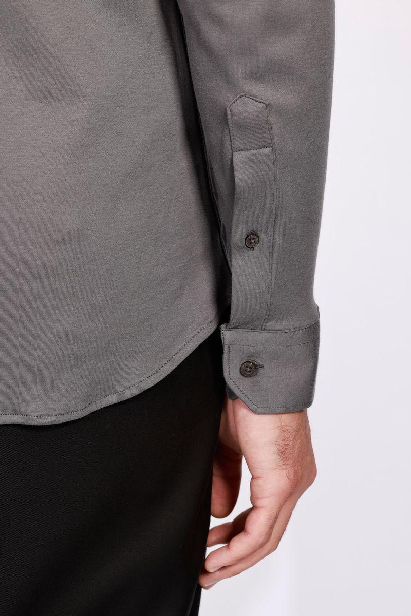 Camisa Aramis Manga Longa Slim Algodão Chumbo - 4