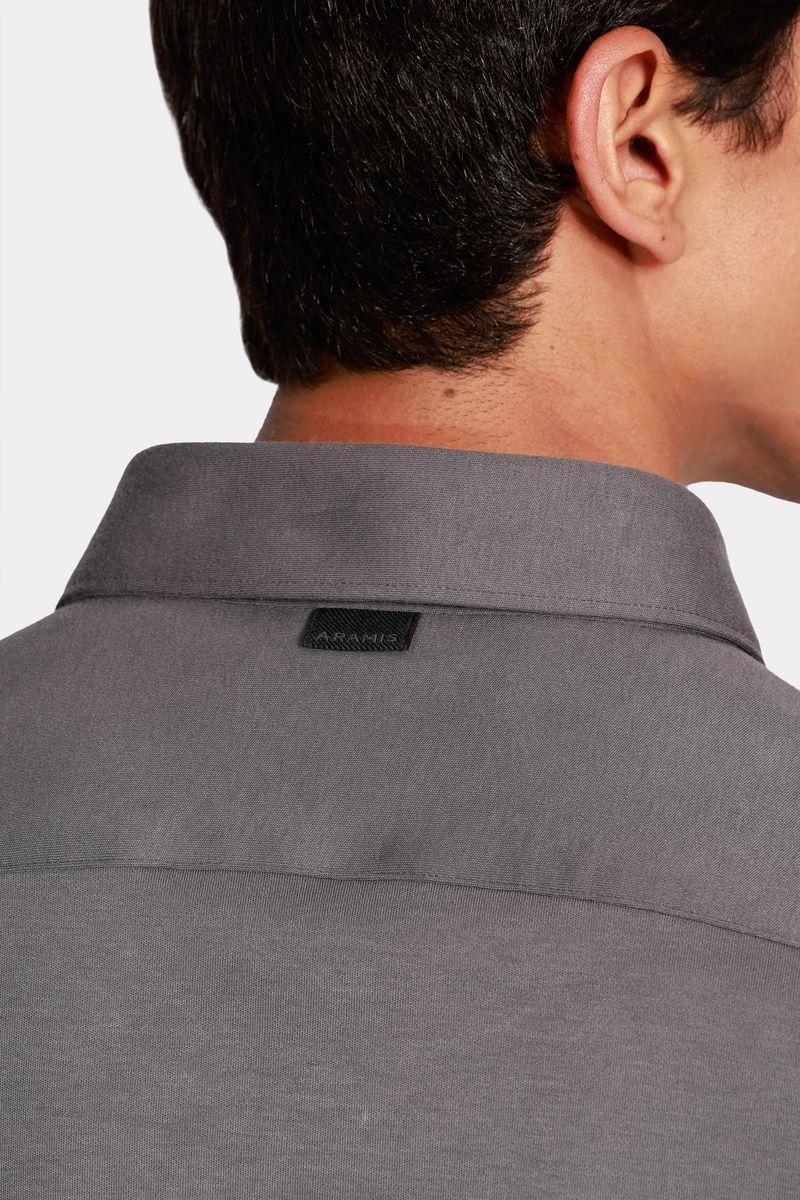 Camisa Aramis Manga Longa Slim Algodão Chumbo - 5