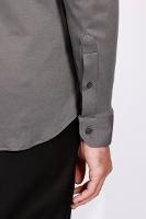 Camisa Aramis Manga Longa Slim Algodão Chumbo