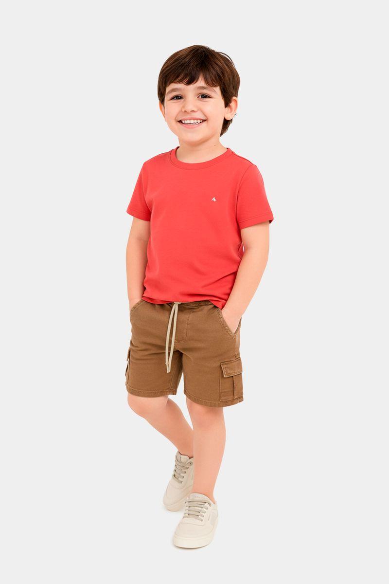 Camiseta Algodão Aramis Básica Manga Curta Vermelho - 2