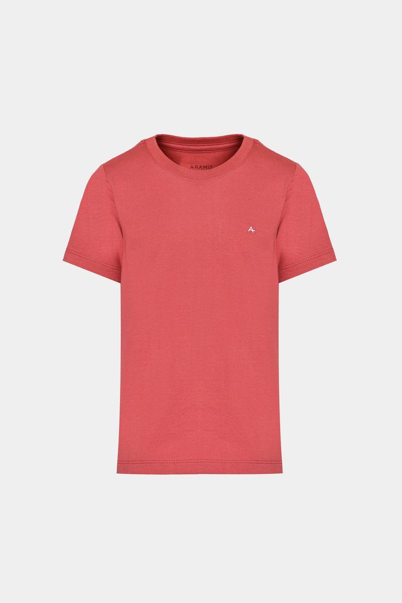 Camiseta Algodão Aramis Básica Manga Curta Vermelho - 3