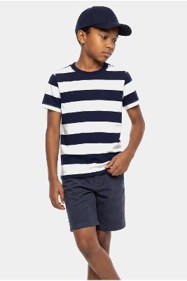 Camiseta Aramis Infantil Algodão Malha Listrada