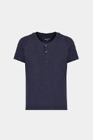 Camiseta Aramis Manga Curta Portuguesa Malha Tricot Navy - 1