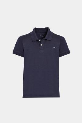 Polo Aramis Algodão Básica Manga Curta Navy