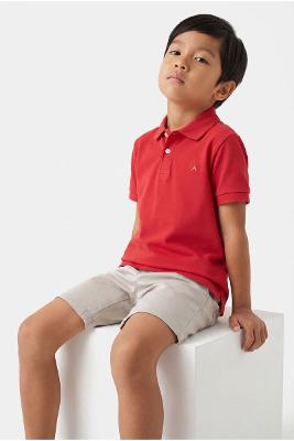 Polo Aramis Algodão Básica Manga Curta Vermelho