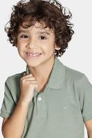 Polo Aramis Algodão Básica Manga Curta Menta