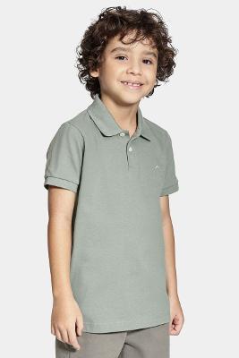 Polo Aramis Algodão Básica Manga Curta Menta