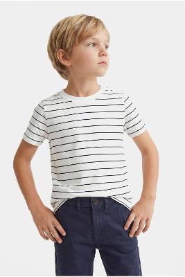 Camiseta Aramis Infantil Algodão Listrada