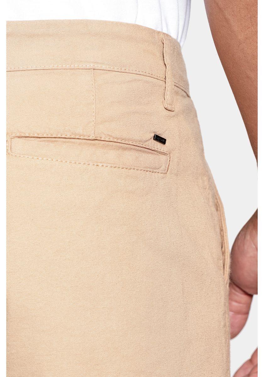 Bermuda Aramis Chino Clássica Canvas Caramelo - 4
