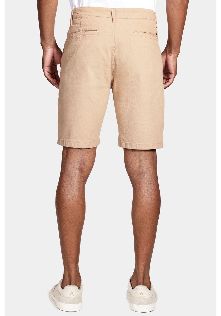 Bermuda Aramis Chino Clássica Canvas Caramelo - 5
