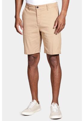 Bermuda Aramis Chino Clássica Canvas Caramelo
