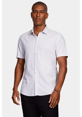 Camisa Aramis Manga Curta Slim Boa Vista Natural