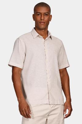 Camisa Aramis Aramis Regular Linho Algodão f Branco
