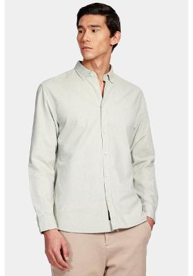 Camisa Aramis Manga Longa Slim Oxford Planalto Verde Claro