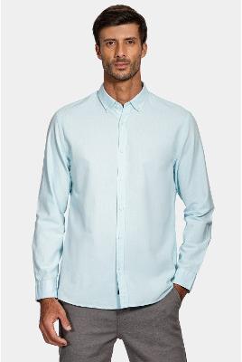 Camisa Aramis Manga Longa Slim Azul