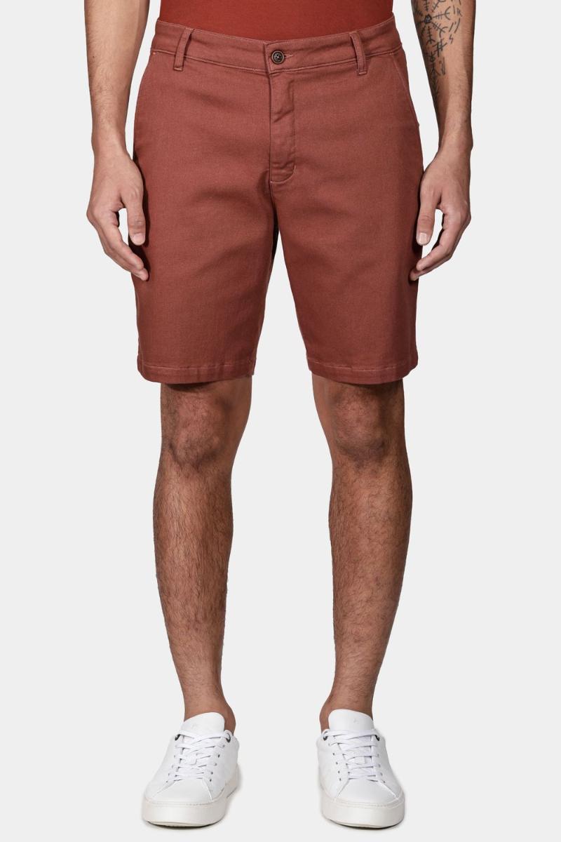 Bermuda Aramis Chino Sarja Moletom Tijolo - 1