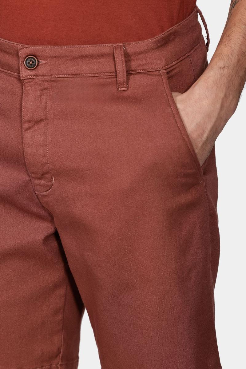 Bermuda Aramis Chino Sarja Moletom Tijolo - 3