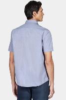 Camisa Aramis Manga Curta Regular Algodão Fio 50 Azul