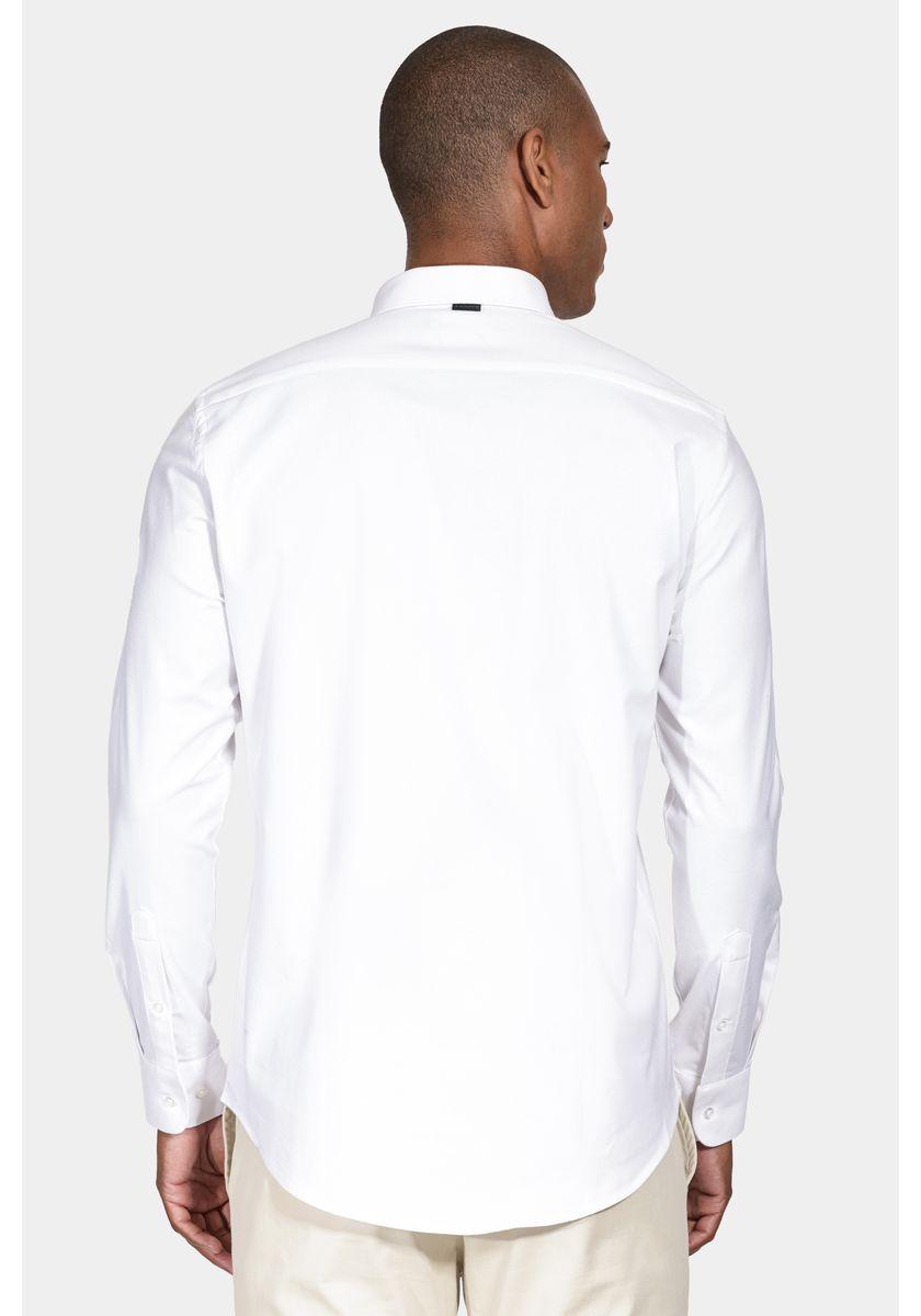 Camisa Aramis Manga Longa Slim Stretch Branco - 4
