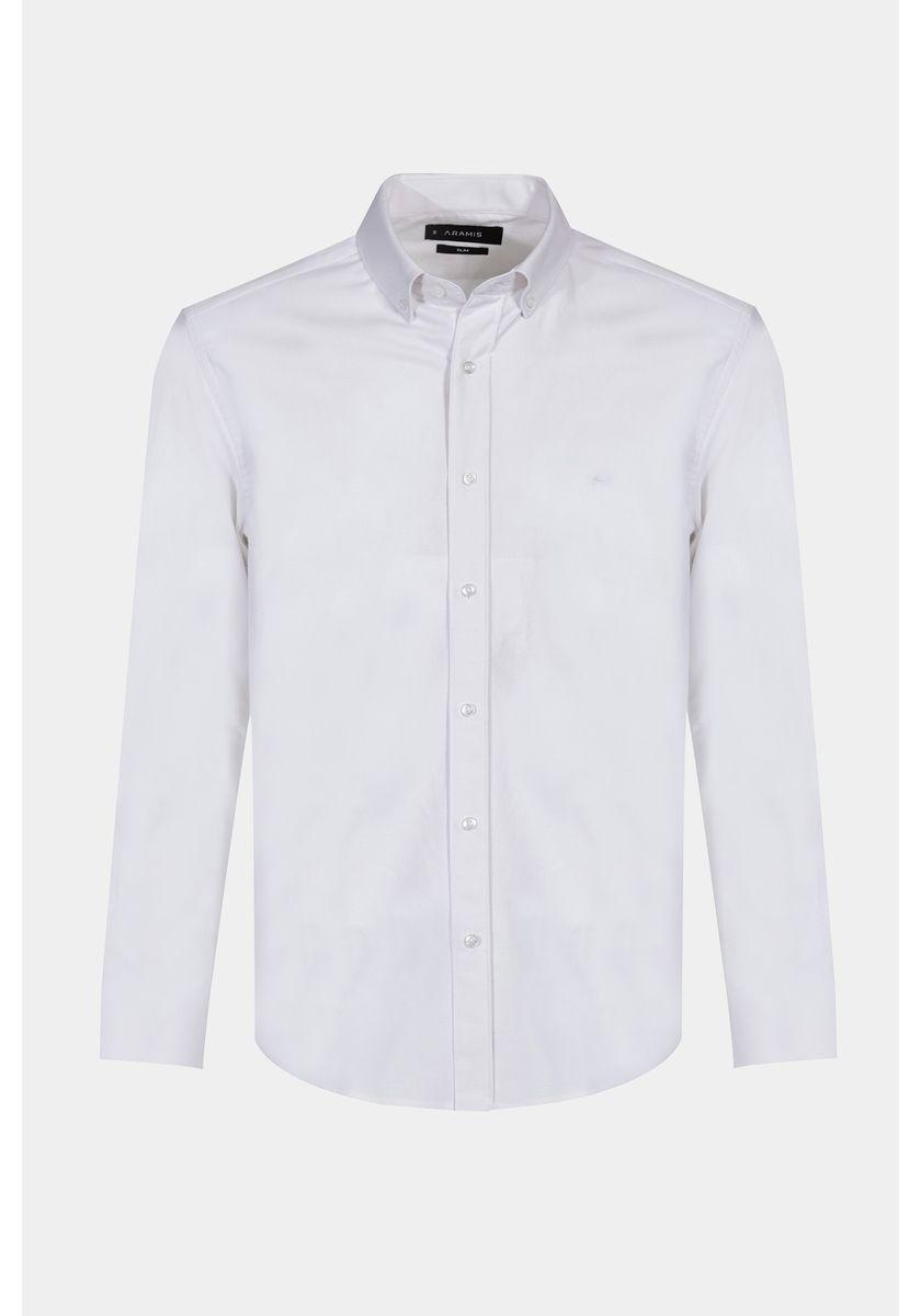 Camisa Aramis Manga Longa Slim Stretch Branco - 6
