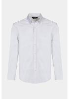 Camisa Aramis Manga Longa Slim Stretch Branco - 6