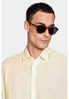 Camisa Aramis Regular Linho Algodão Amarelo - 3