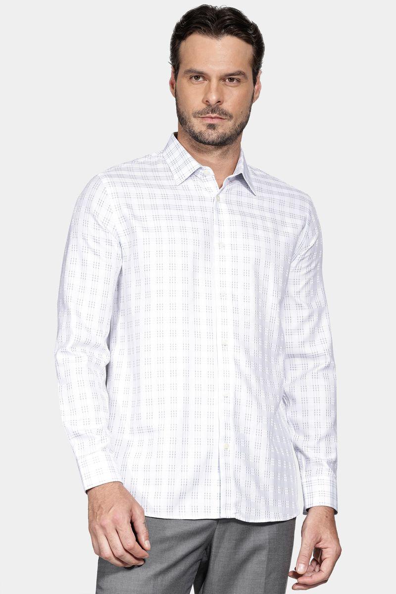 Camisa Aramis Manga Longa Slim Algodão Fio 100 Branco - 1